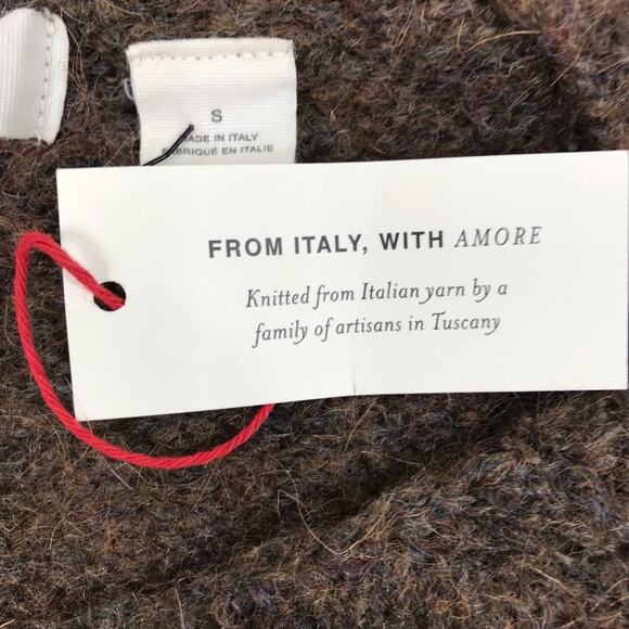 ANTHROPOLOGIE Mohair Wool Blend Sleeping On Snow Sweater-Tunic Women S Boho NWT - Picture 9 of 14